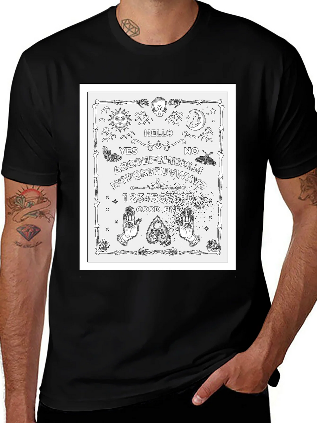 Ouija Board Graphic T-Shirt - Black product image 1