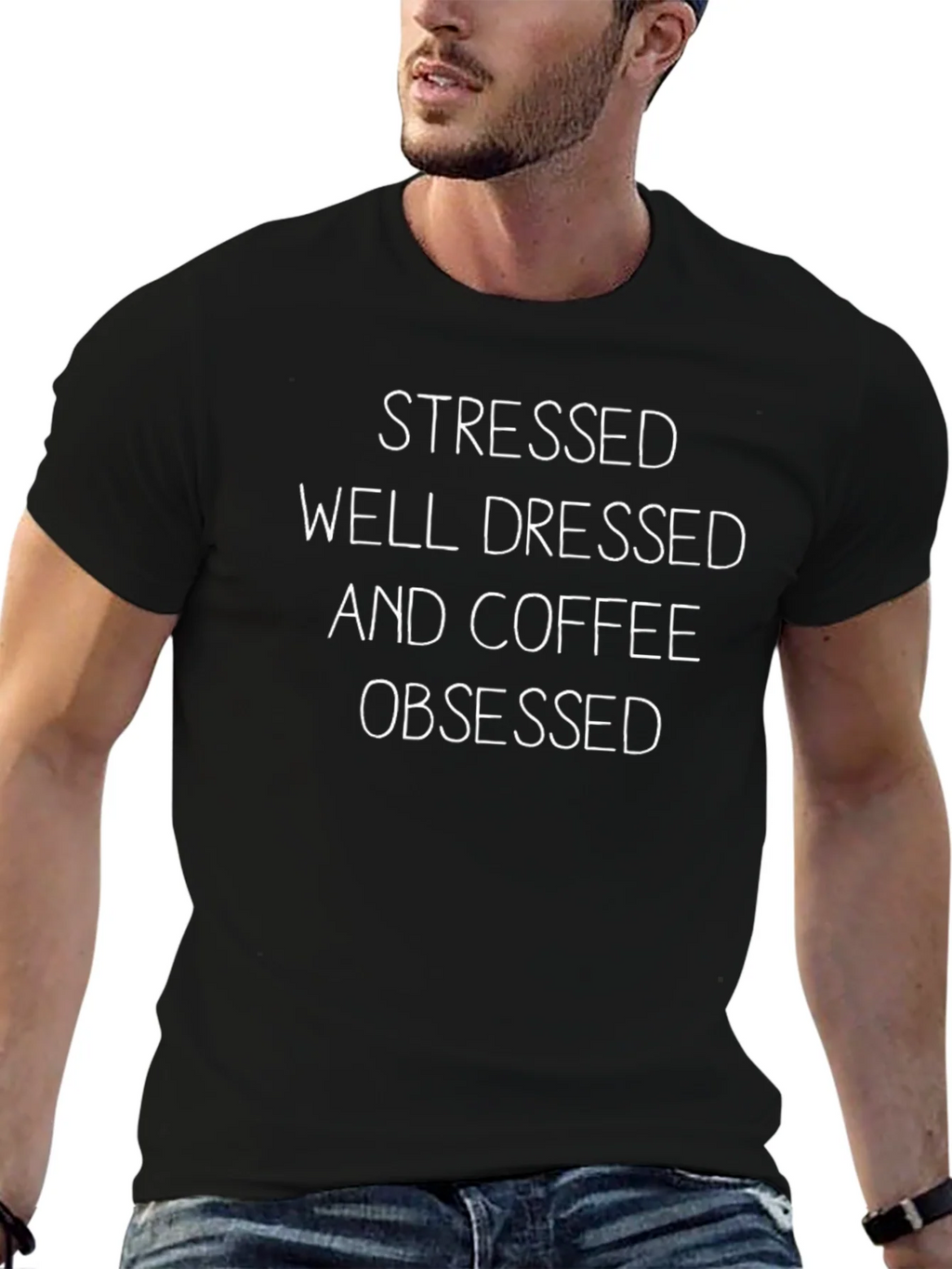 Stressed Coffee Obsessed Graphic Tee product image 6