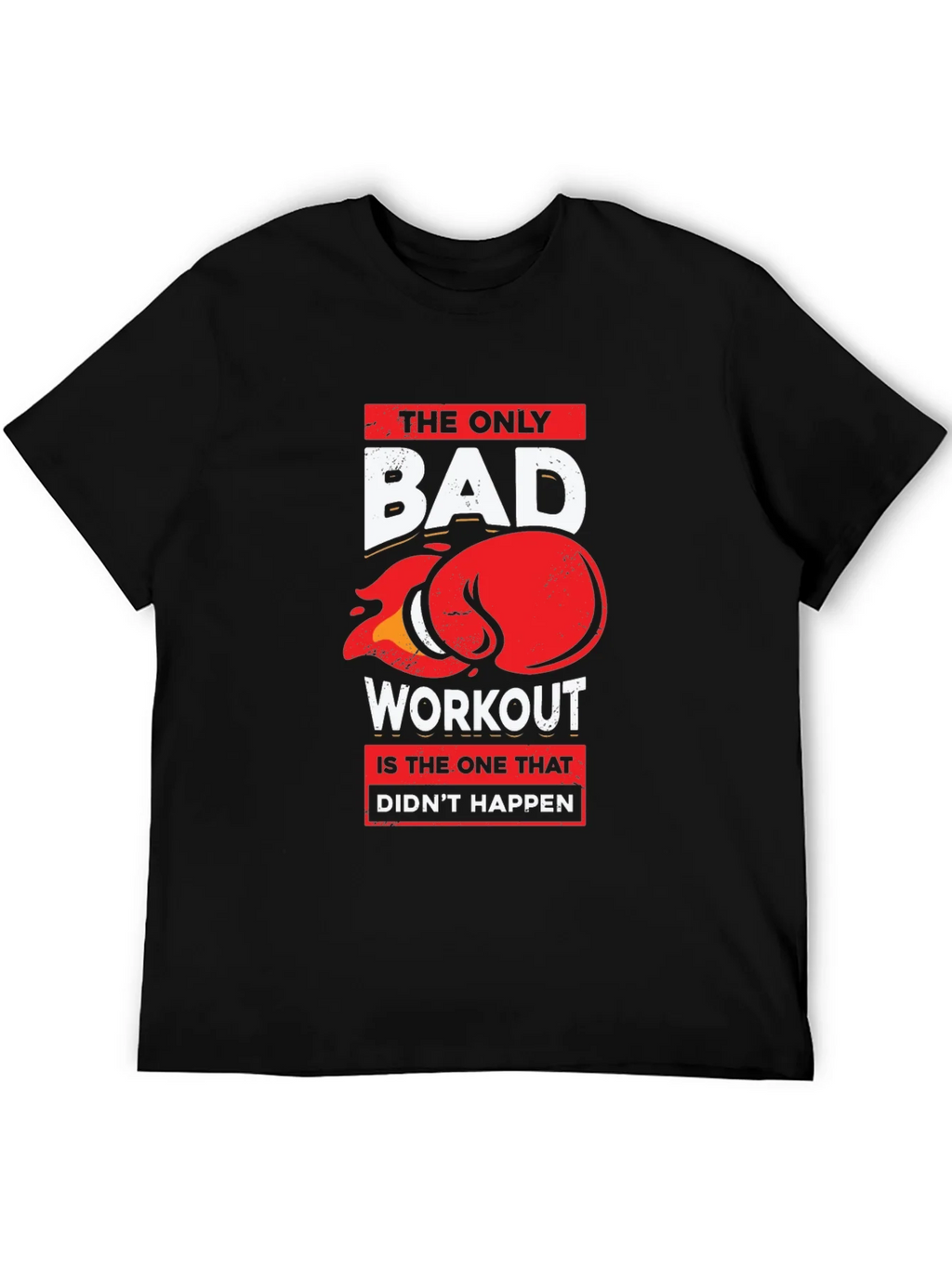 Workout Motivation Graphic Tee - Black product image 4