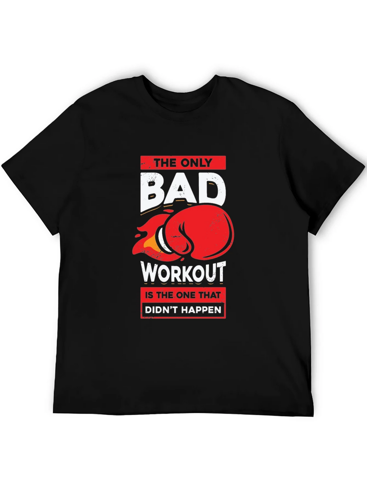 Workout Motivation Graphic Tee - Black product image 4