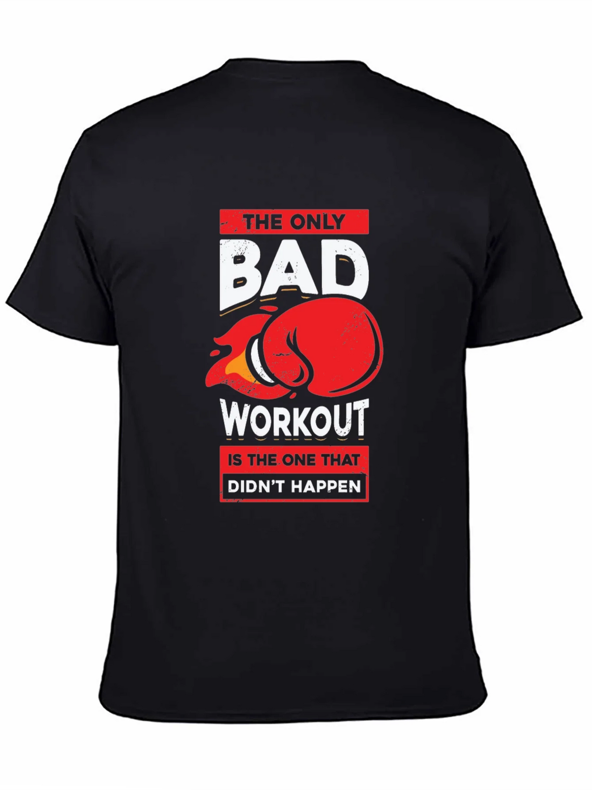 Workout Motivation Graphic Tee - Black product image 3