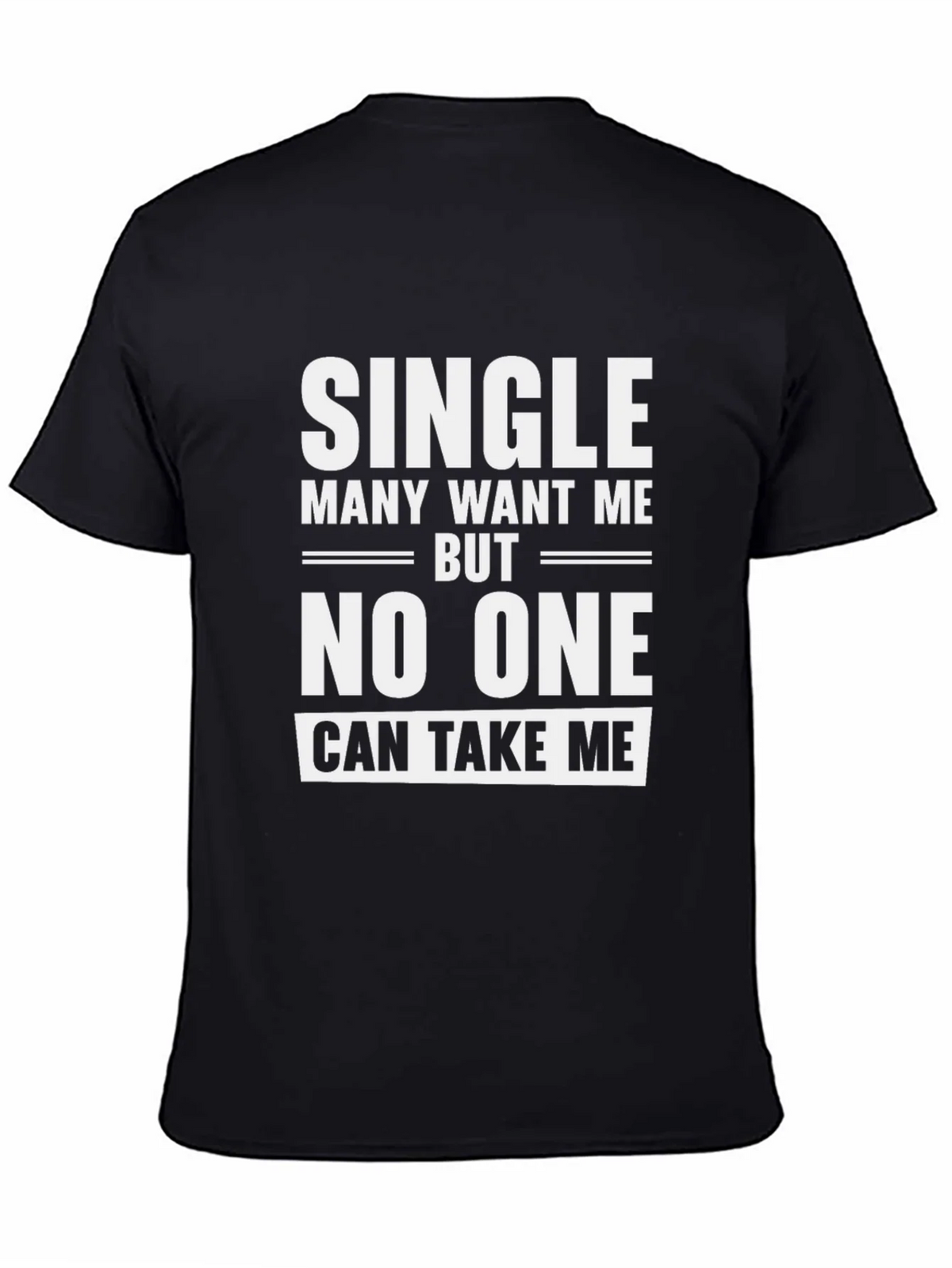 Single Slogan Graphic Tee - Black product image 4