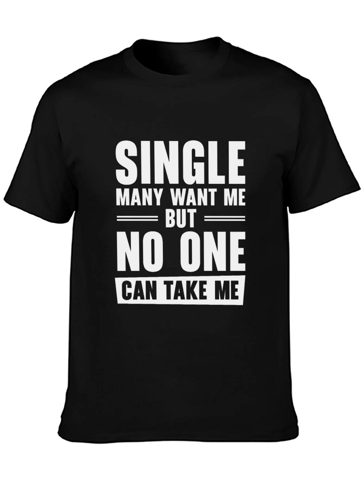 Single Slogan Graphic Tee - Black product image 3