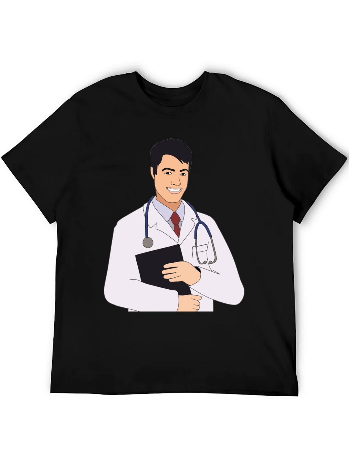 Doctor Cartoon Graphic Tee - Black T-Shirt product image 5