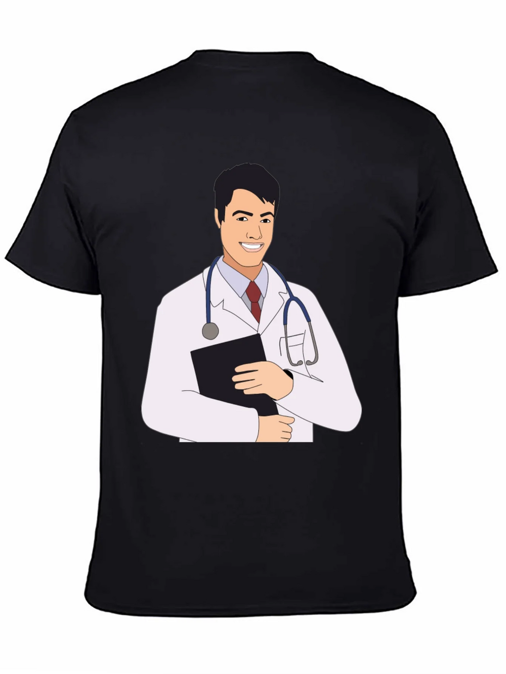 Doctor Cartoon Graphic Tee - Black T-Shirt product image 4