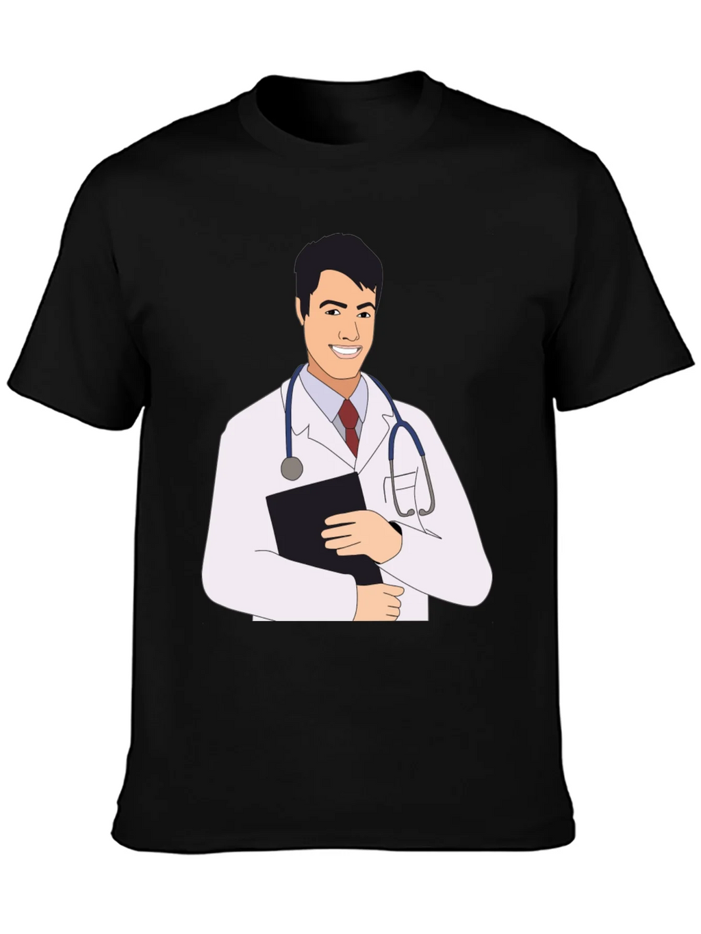 Doctor Cartoon Graphic Tee - Black T-Shirt product image 3