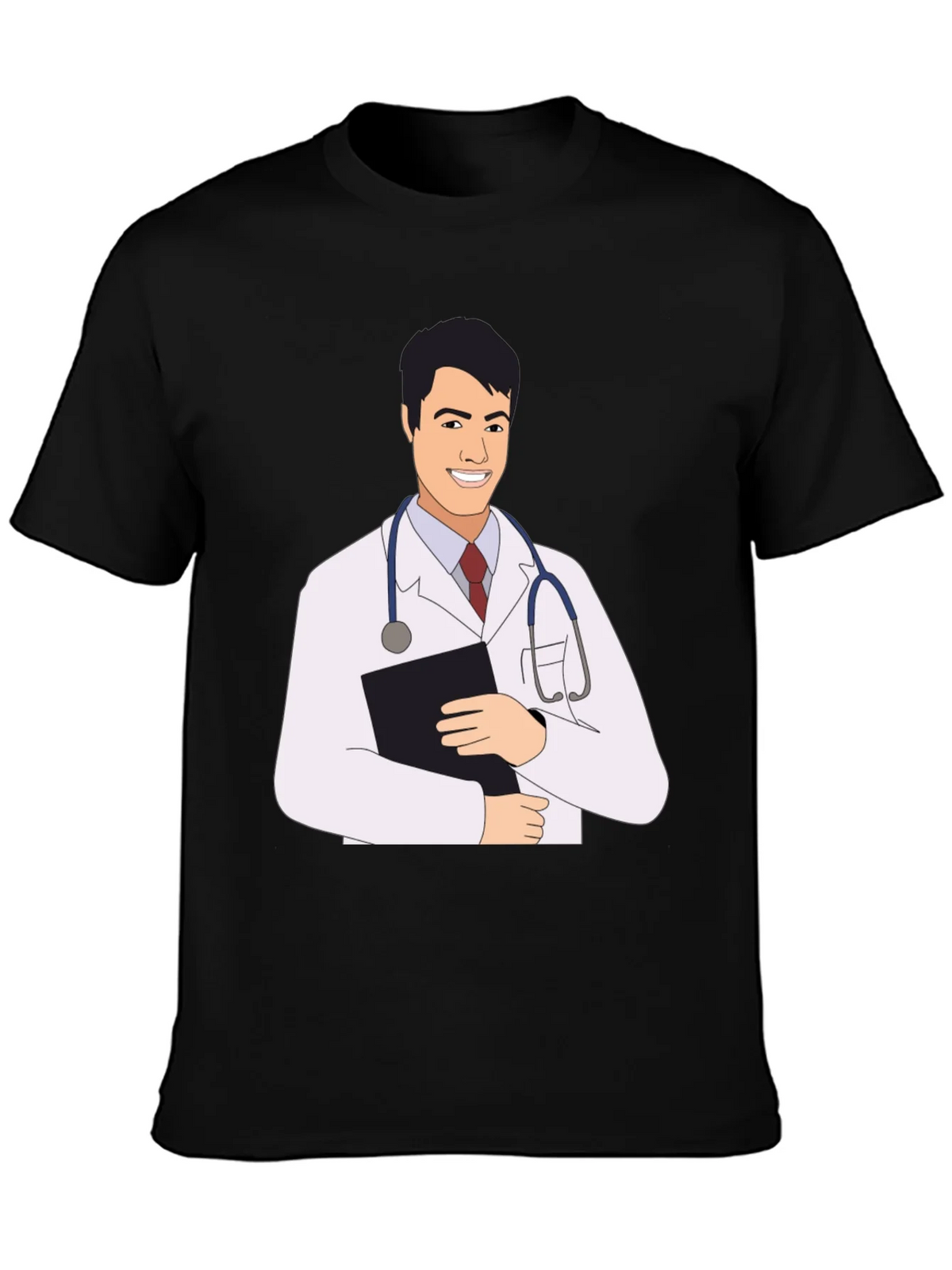 Doctor Cartoon Graphic Tee - Black T-Shirt product image 3