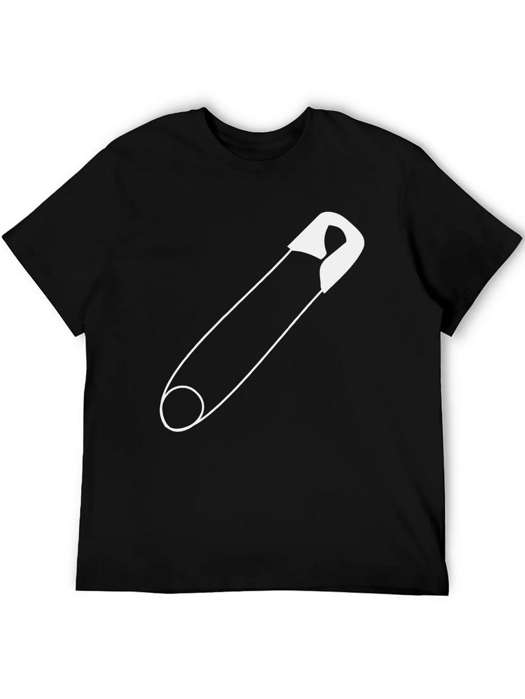Safety Pin Graphic Tee - Unisex Black T-Shirt product image 5