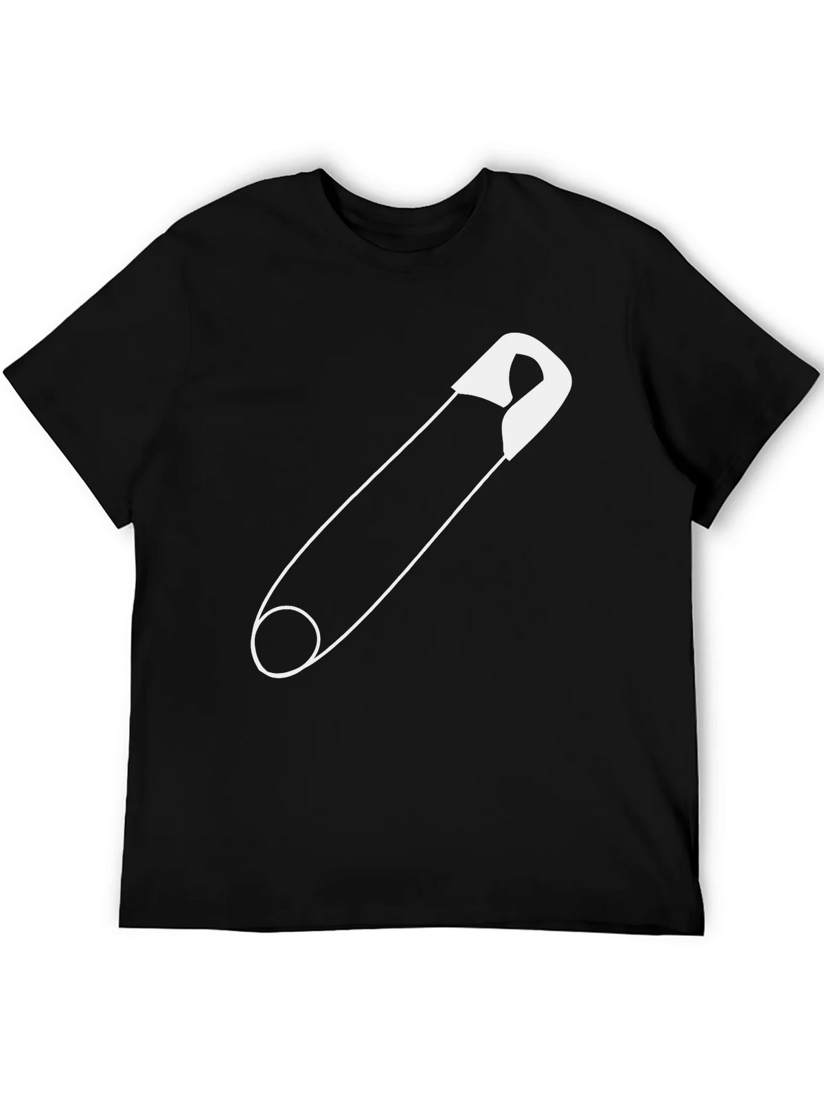 Safety Pin Graphic Tee - Unisex Black T-Shirt product image 5