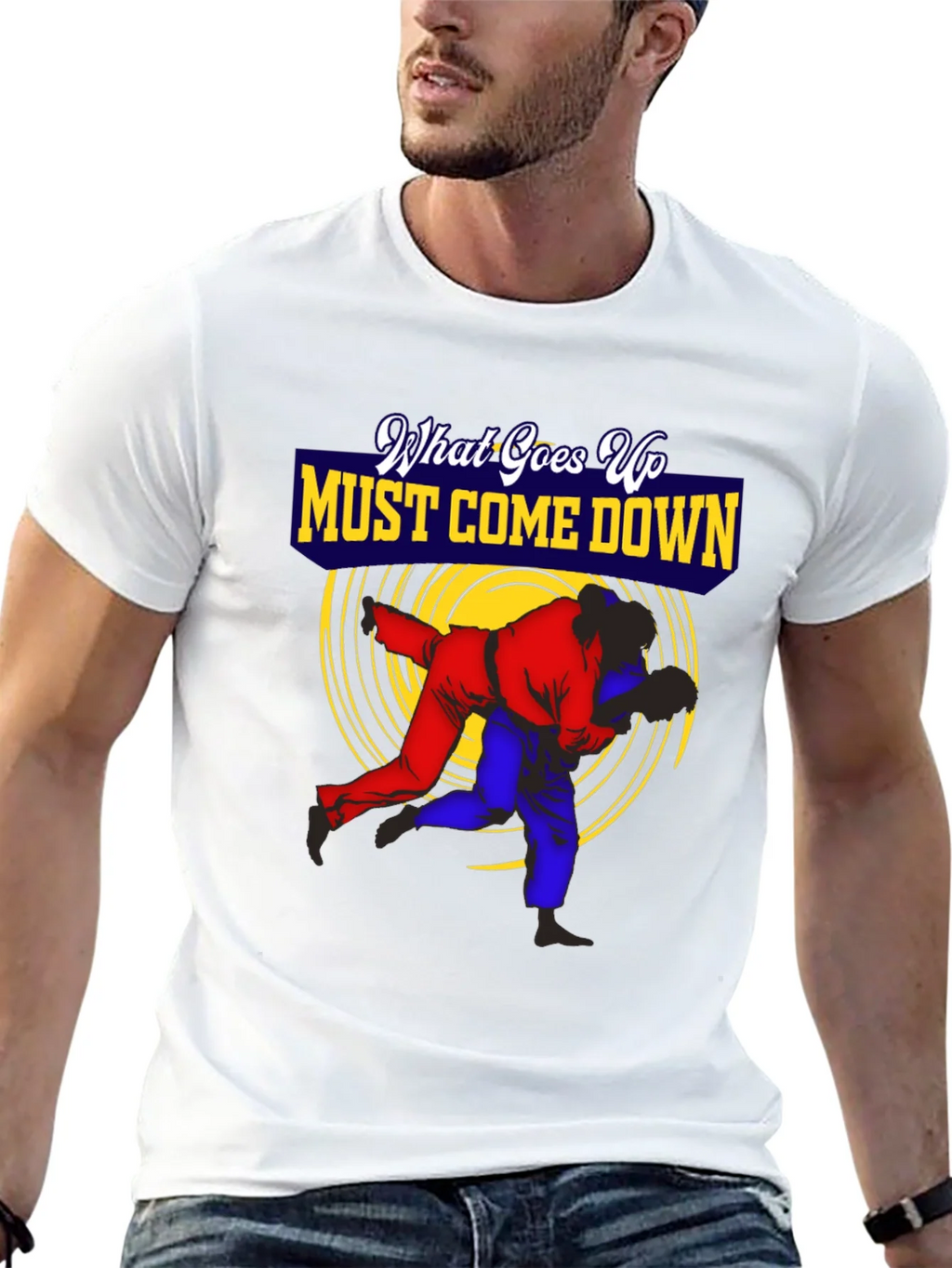 What Goes Up Must Come Down Judo T-Shirt product image 7