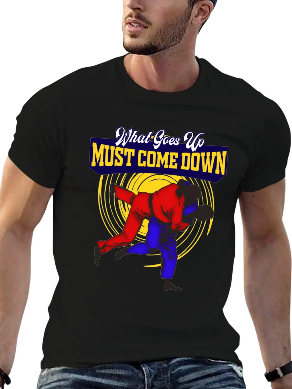 What Goes Up Must Come Down Judo T-Shirt product image 3