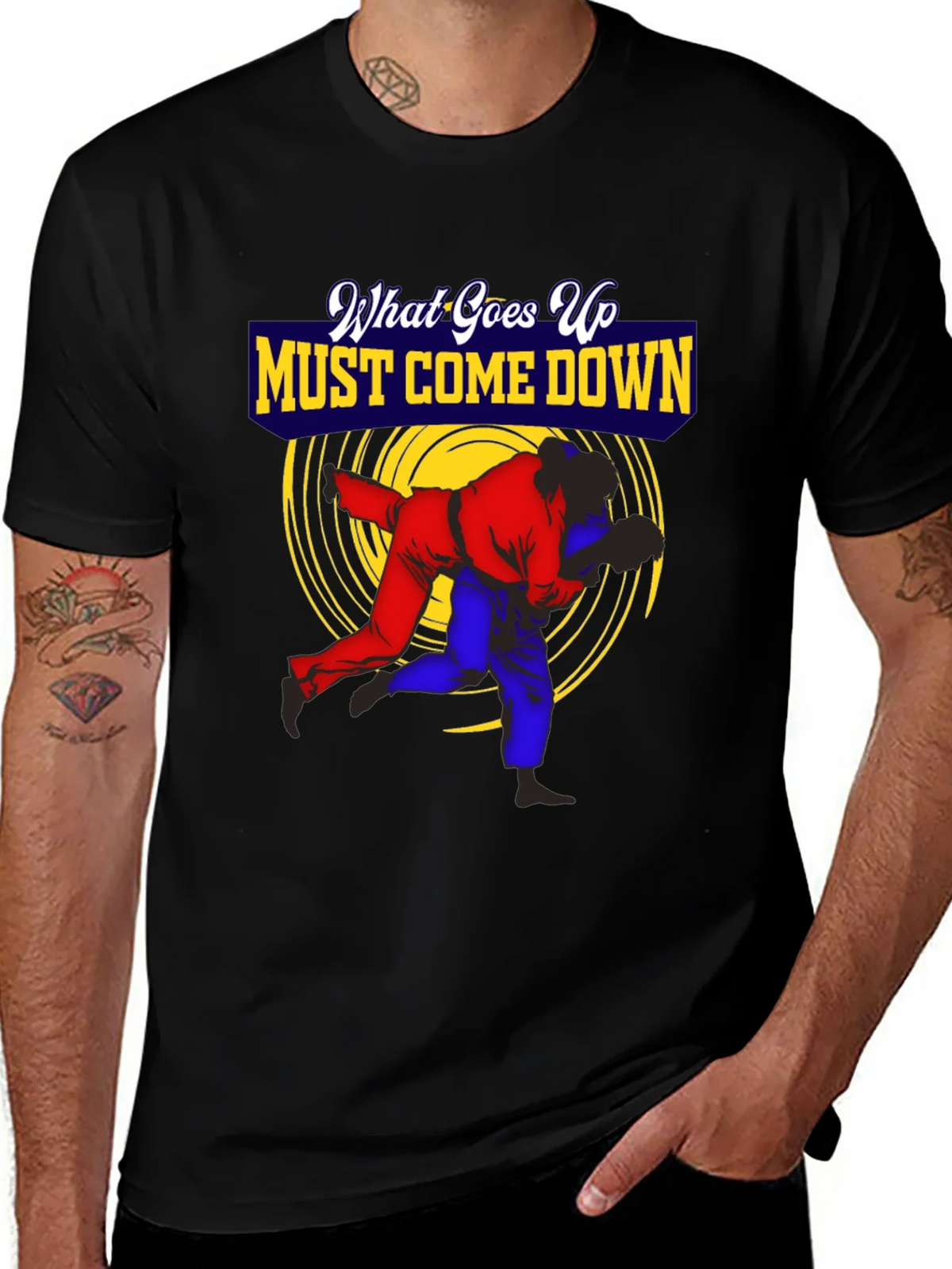 What Goes Up Must Come Down Judo T-Shirt product image 1