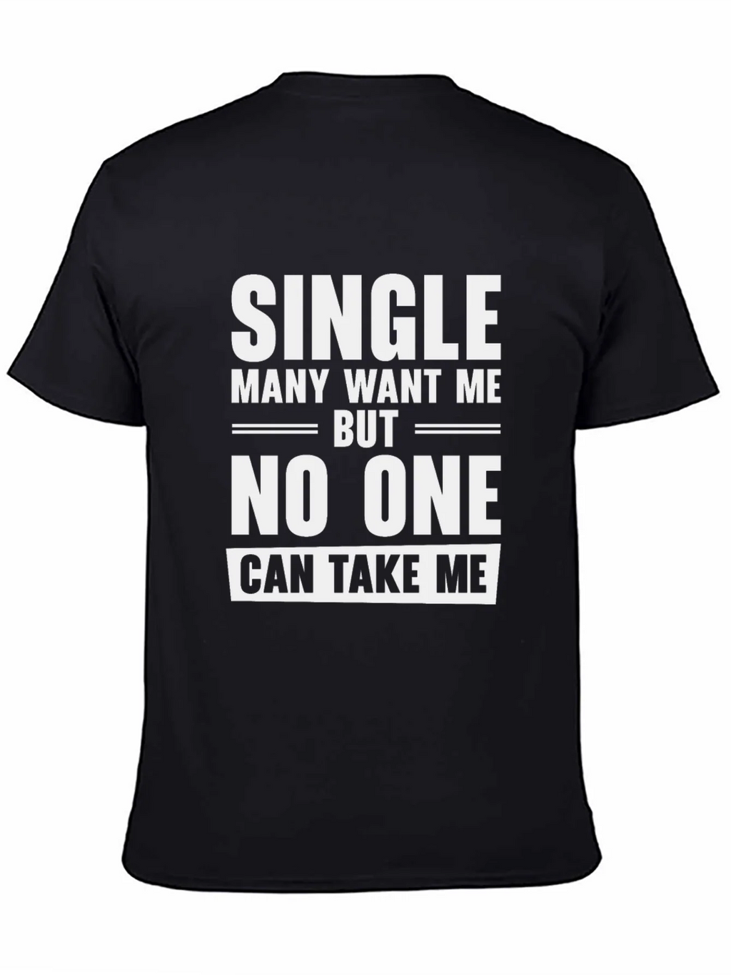 Single Slogan Black T-Shirt product image 3
