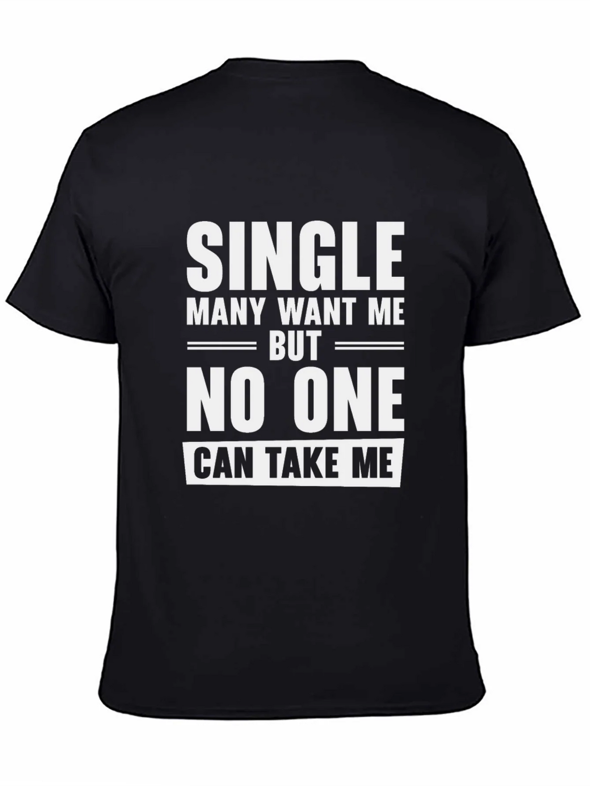 Single Slogan Black T-Shirt product image 3