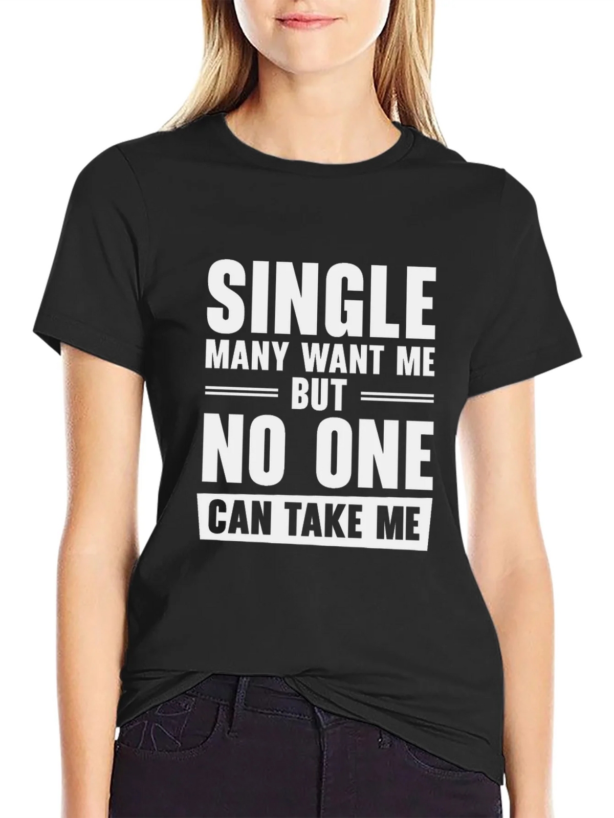 Single Slogan Black T-Shirt product image 2