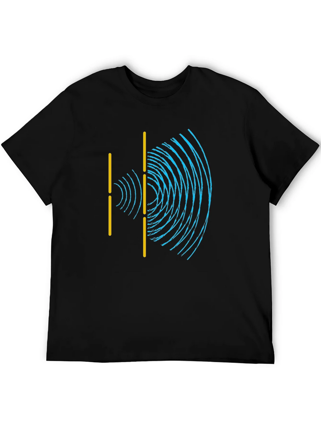 Wave Interference Black T-Shirt - Science Physics Tee product image 3
