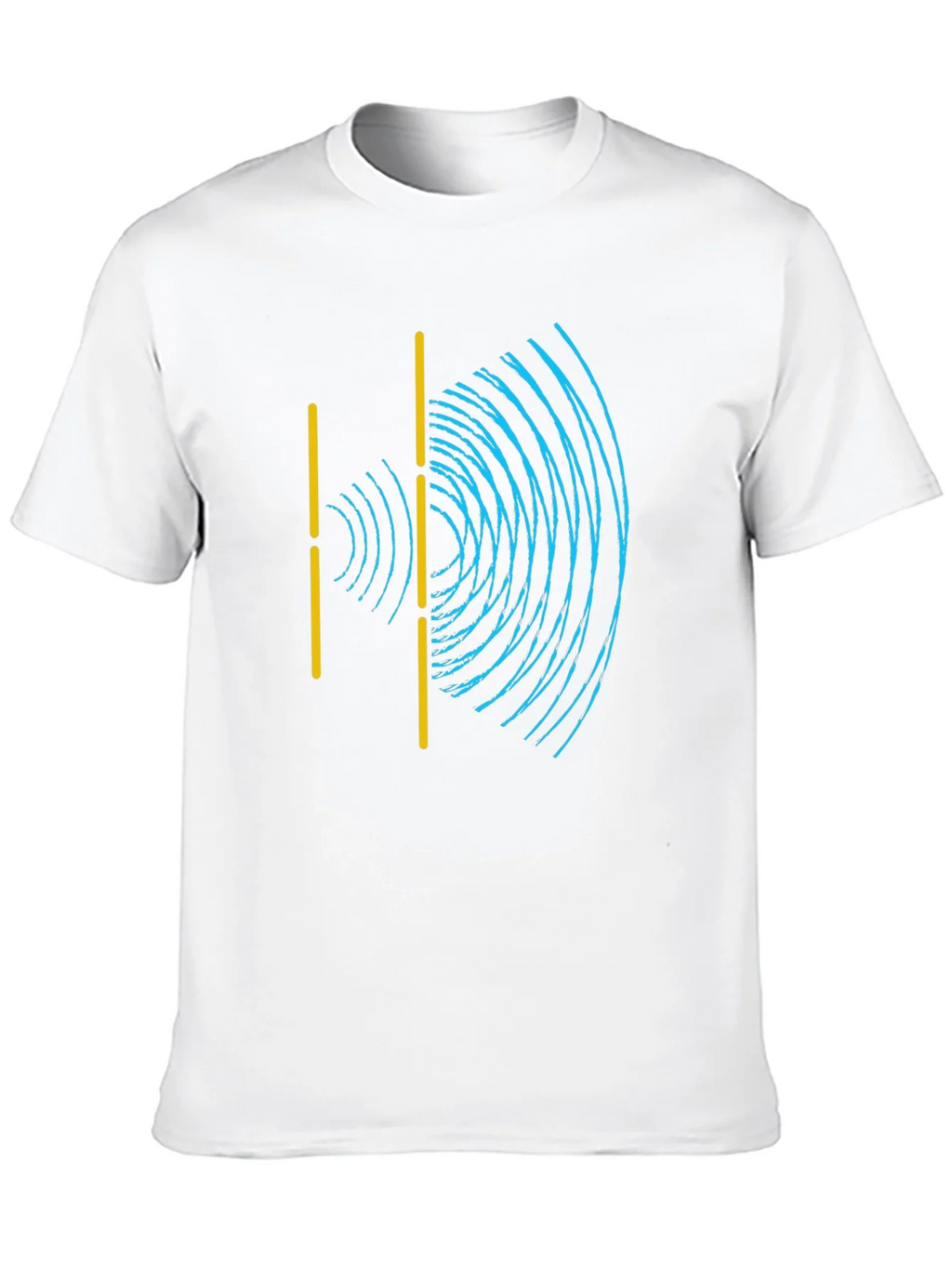 Wave Interference Black T-Shirt - Science Physics Tee product image 5