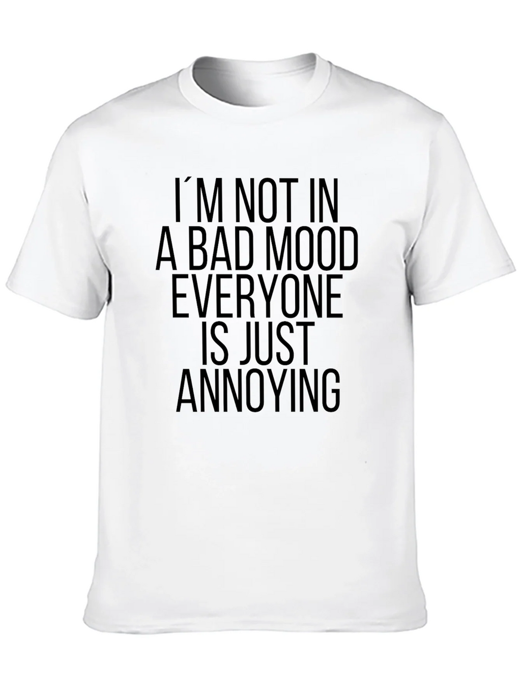 Funny Sarcastic Bad Mood Black T-Shirt product image 9