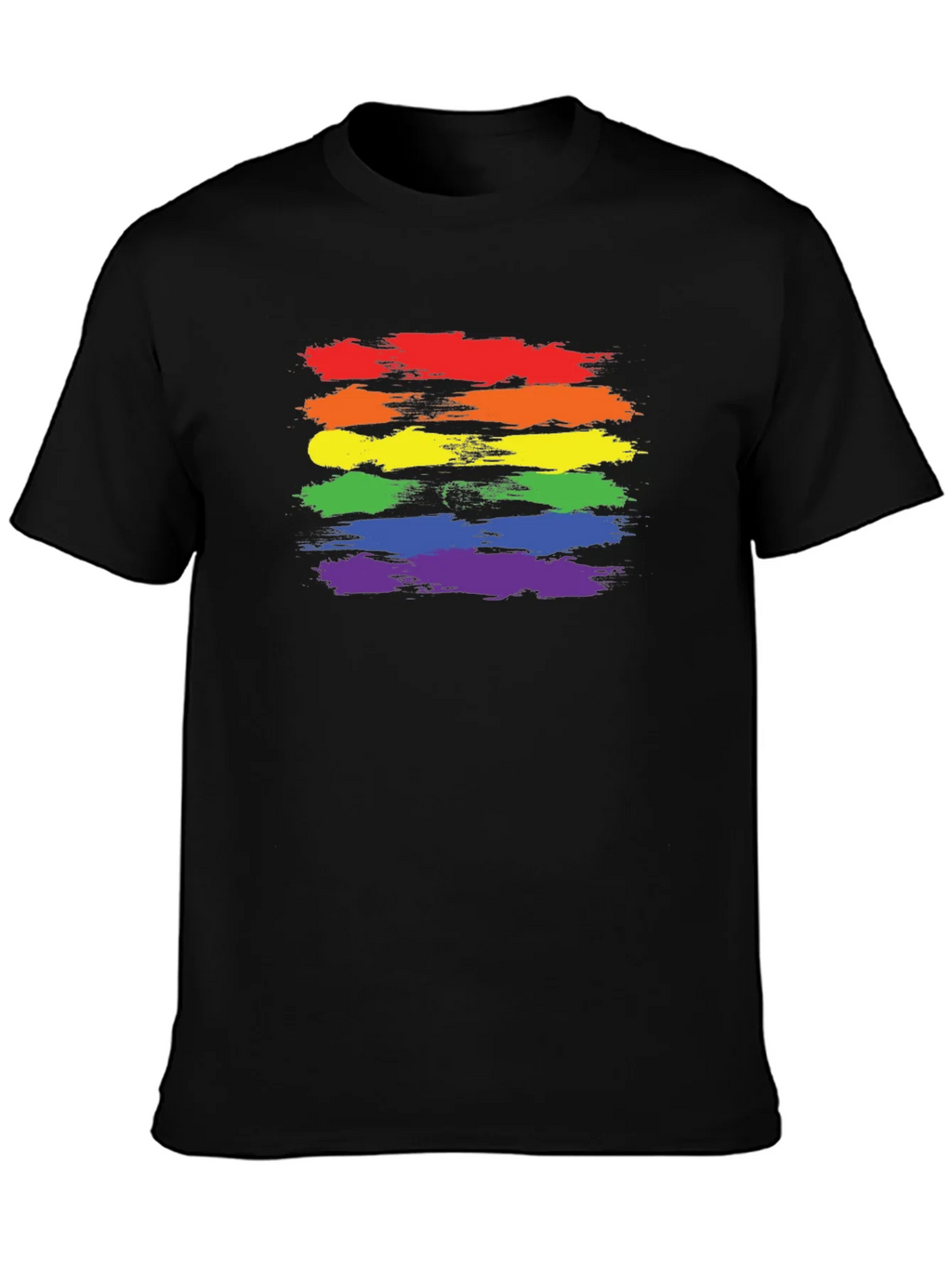 LGBT Pride T-Shirt - Rainbow Brush Strokes product image 3