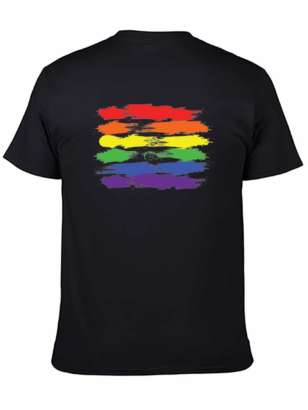 LGBT Pride T-Shirt - Rainbow Brush Strokes product image 4