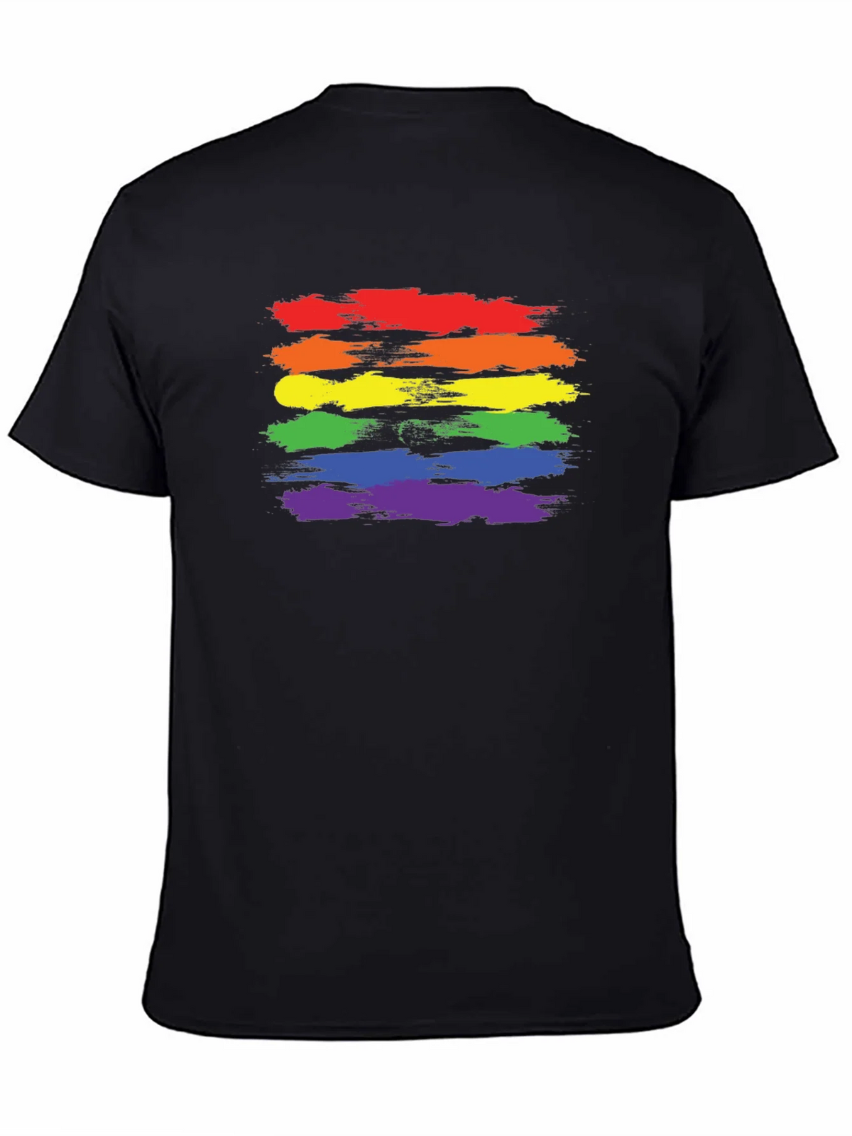 LGBT Pride T-Shirt - Rainbow Brush Strokes product image 4
