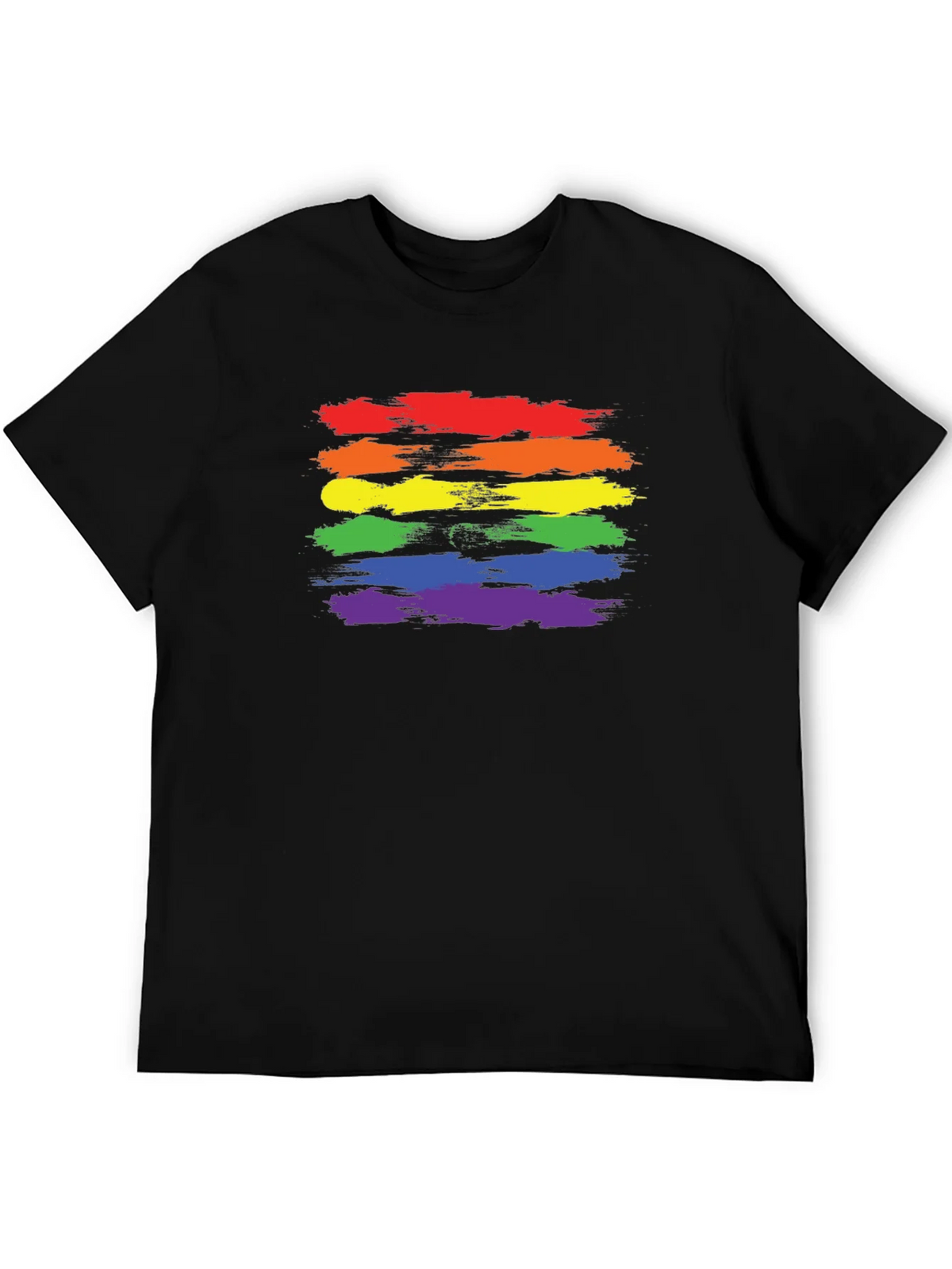 LGBT Pride T-Shirt - Rainbow Brush Strokes product image 5