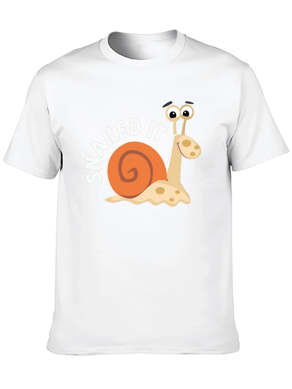 Snailed It Snail Cartoon Black T-Shirt product image 9