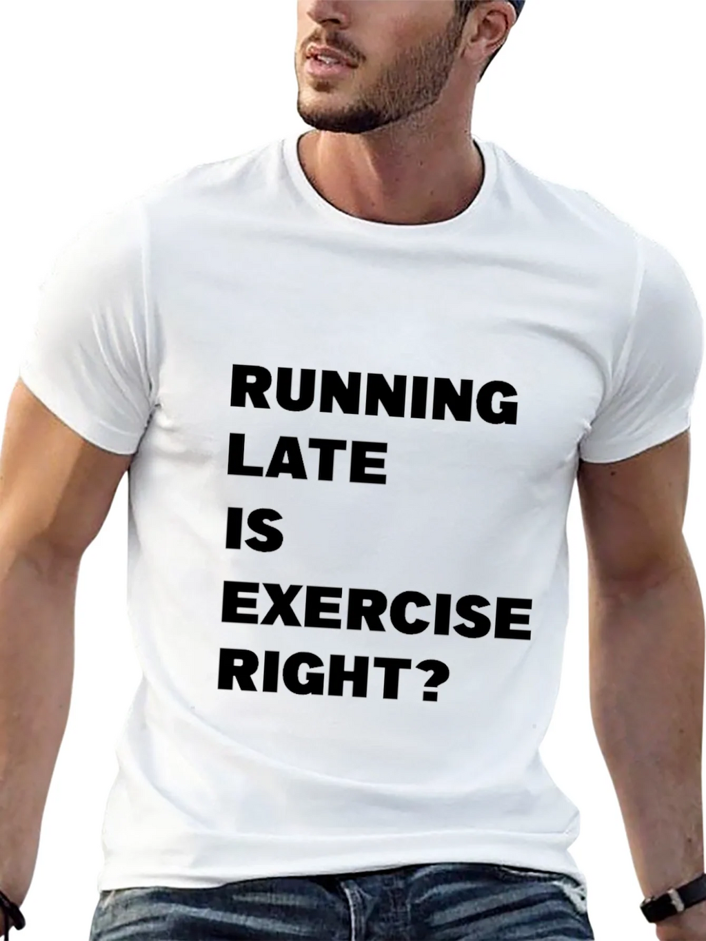 Funny Running Late is Exercise Right? T-Shirt product image 12