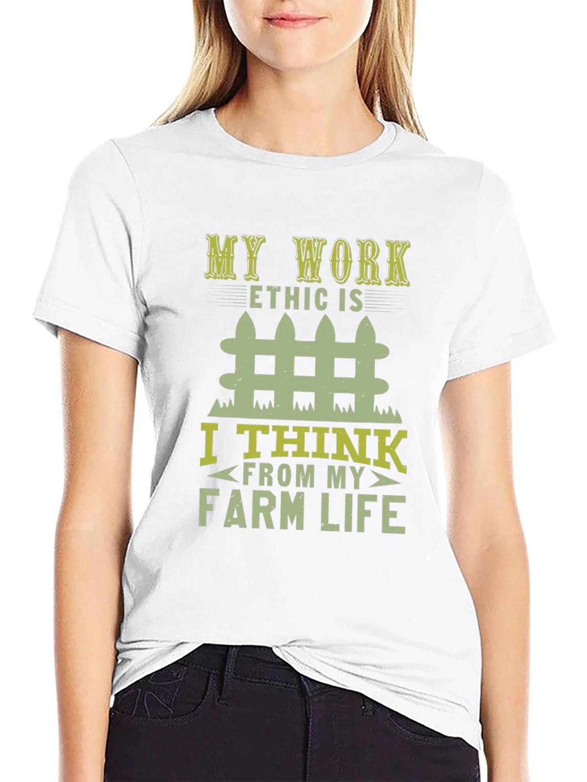 Farm Life Work Ethic Graphic T-Shirt product image 7