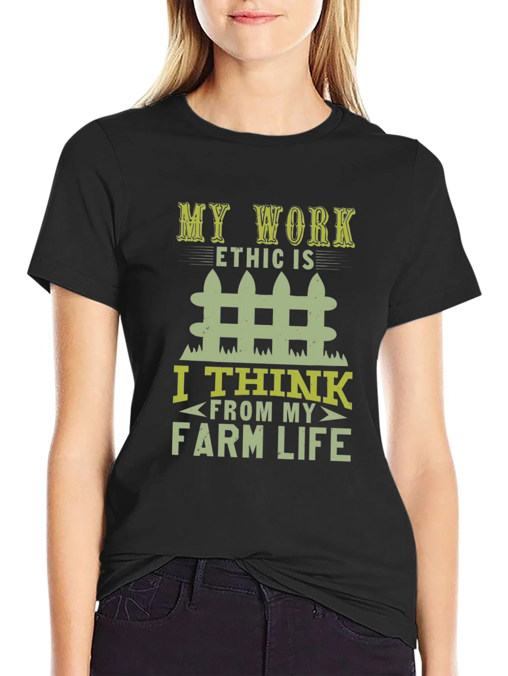 Farm Life Work Ethic Graphic T-Shirt product image 2