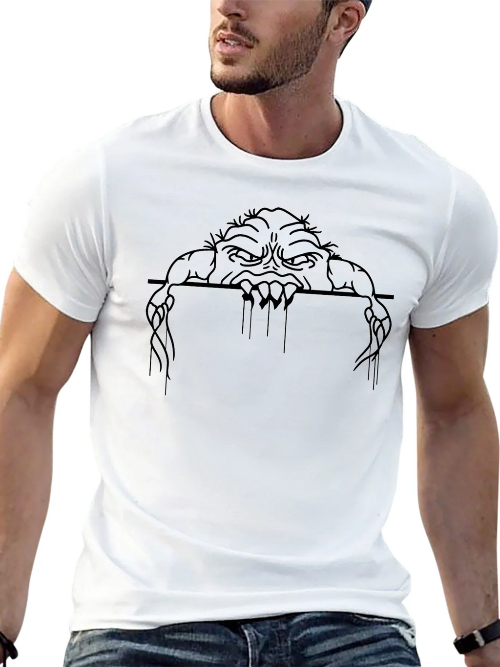Monster Graphic Black T-Shirt product image 8