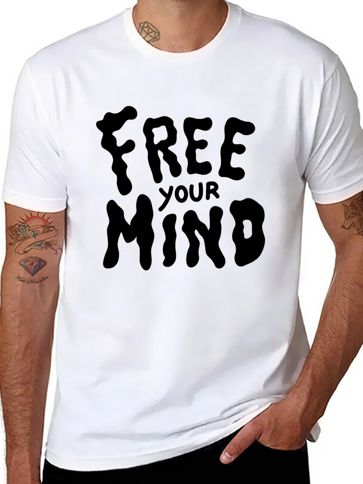 Free Your Mind Black Graphic Tee product image 4
