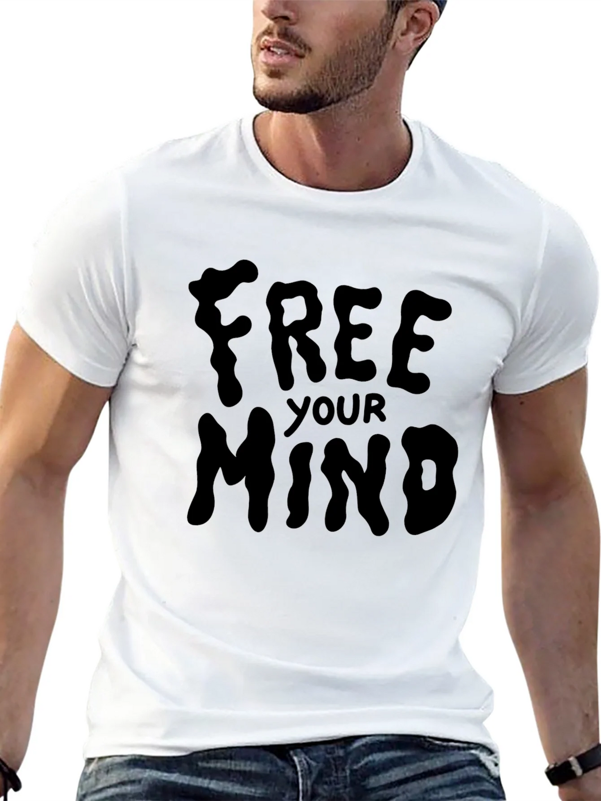 Free Your Mind Black Graphic Tee product image 8