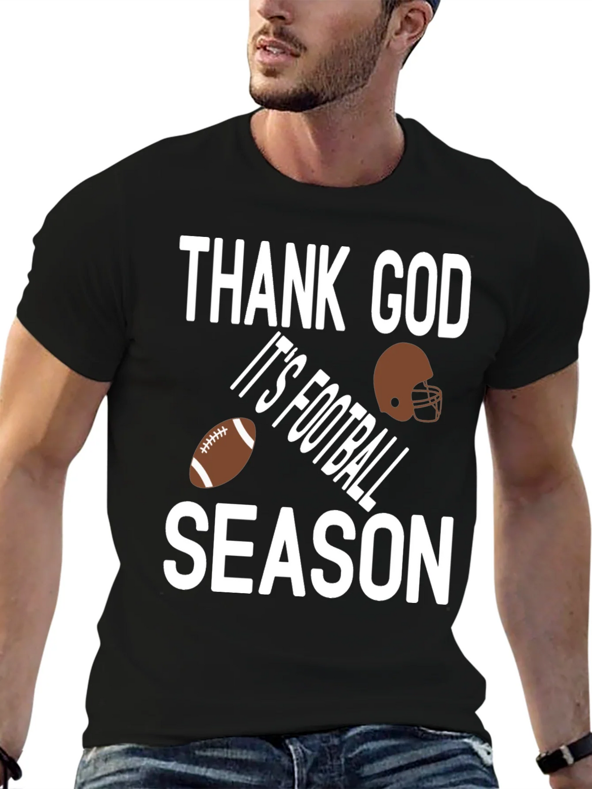 Thank God Its Football Season T-Shirt product image 6