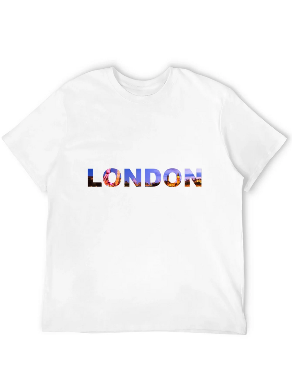 London Skyline Graphic Tee - Black Cotton T-Shirt product image 11