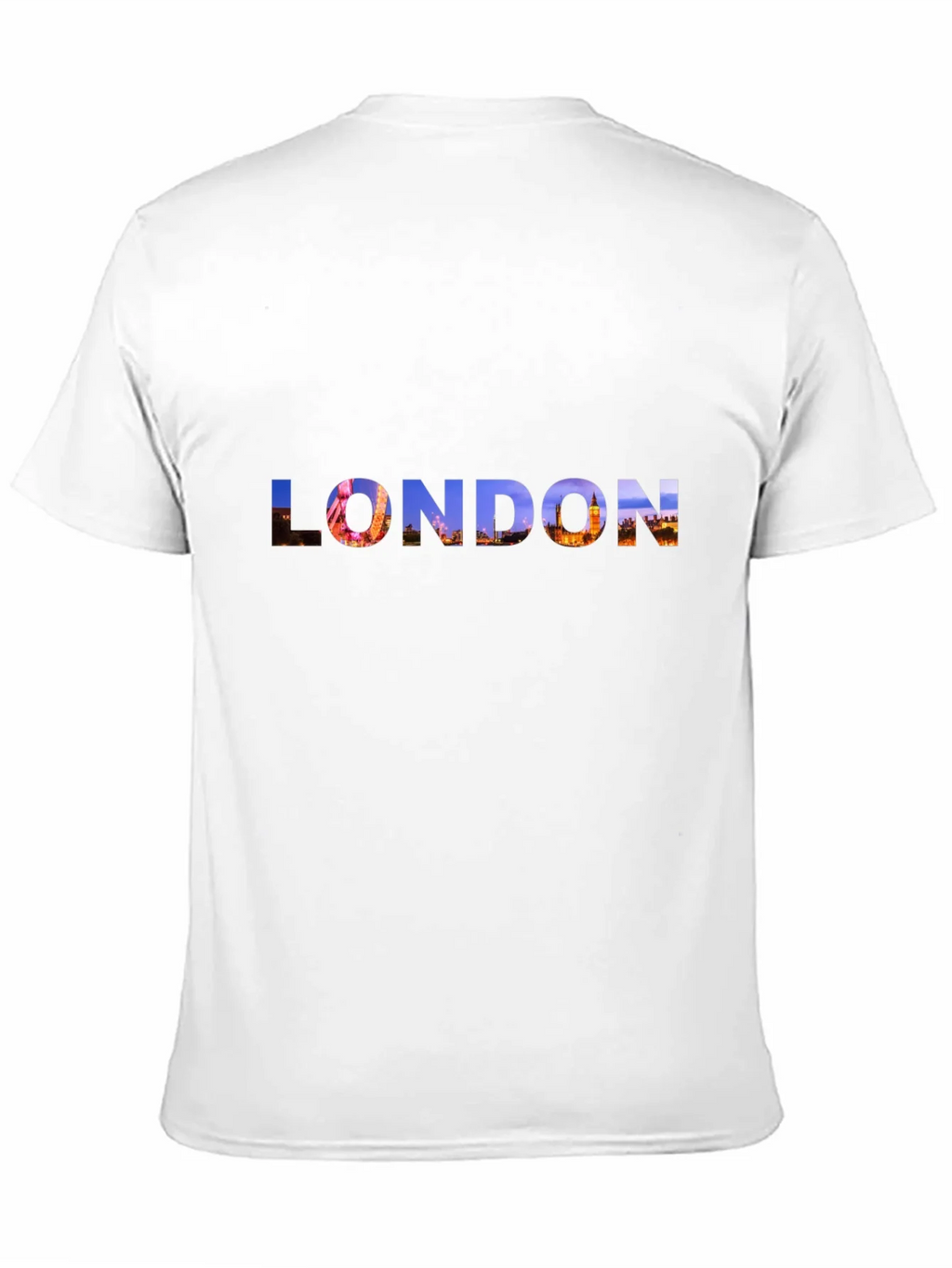 London Skyline Graphic Tee - Black Cotton T-Shirt product image 10