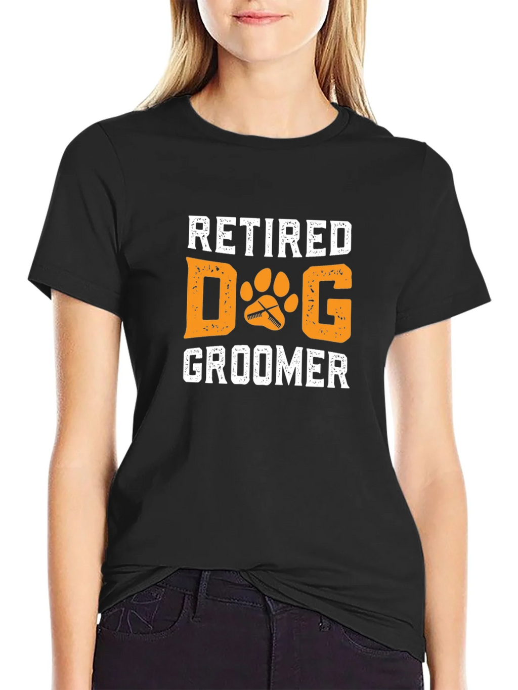 Retired Dog Groomer Graphic T-Shirt product image 2