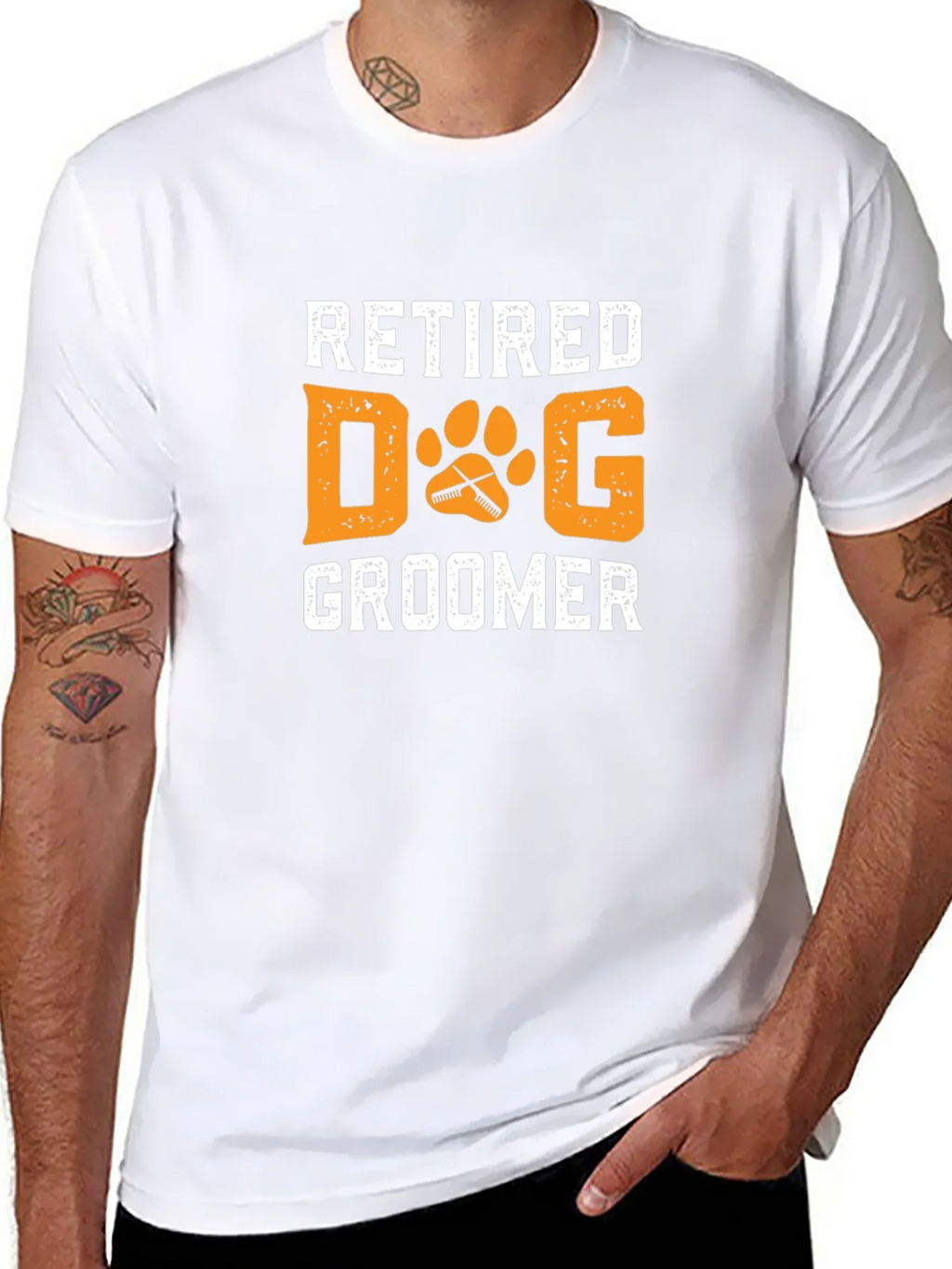 Retired Dog Groomer Graphic T-Shirt product image 7