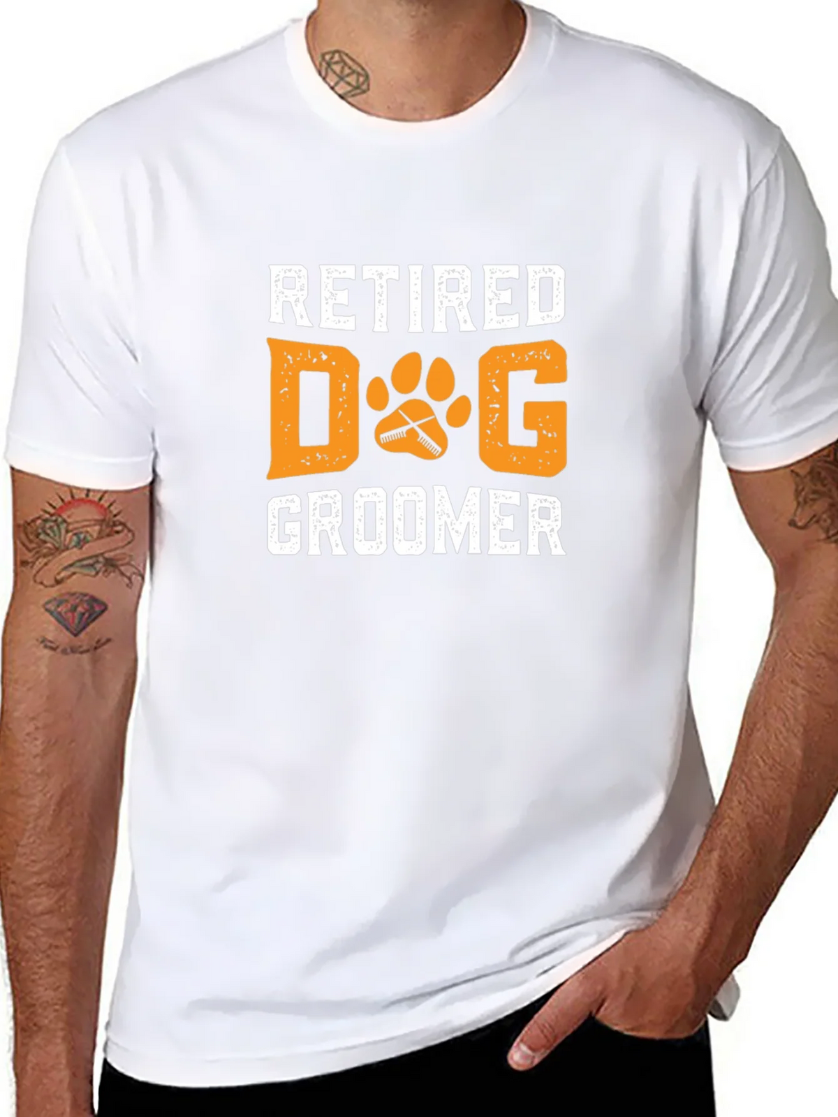 Retired Dog Groomer Graphic T-Shirt product image 7