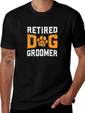 Retired Dog Groomer Graphic T-Shirt product image 1