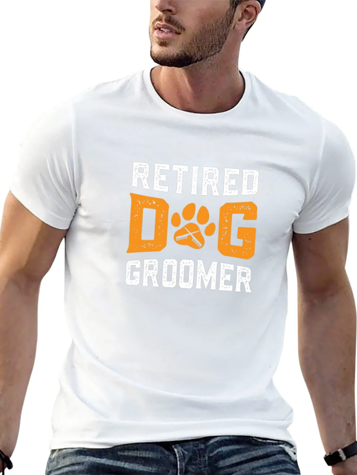 Retired Dog Groomer Graphic T-Shirt product image 12