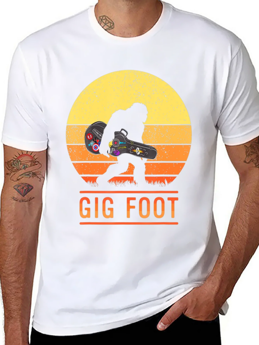 Gig Foot Bigfoot Musician T-Shirt product image 7