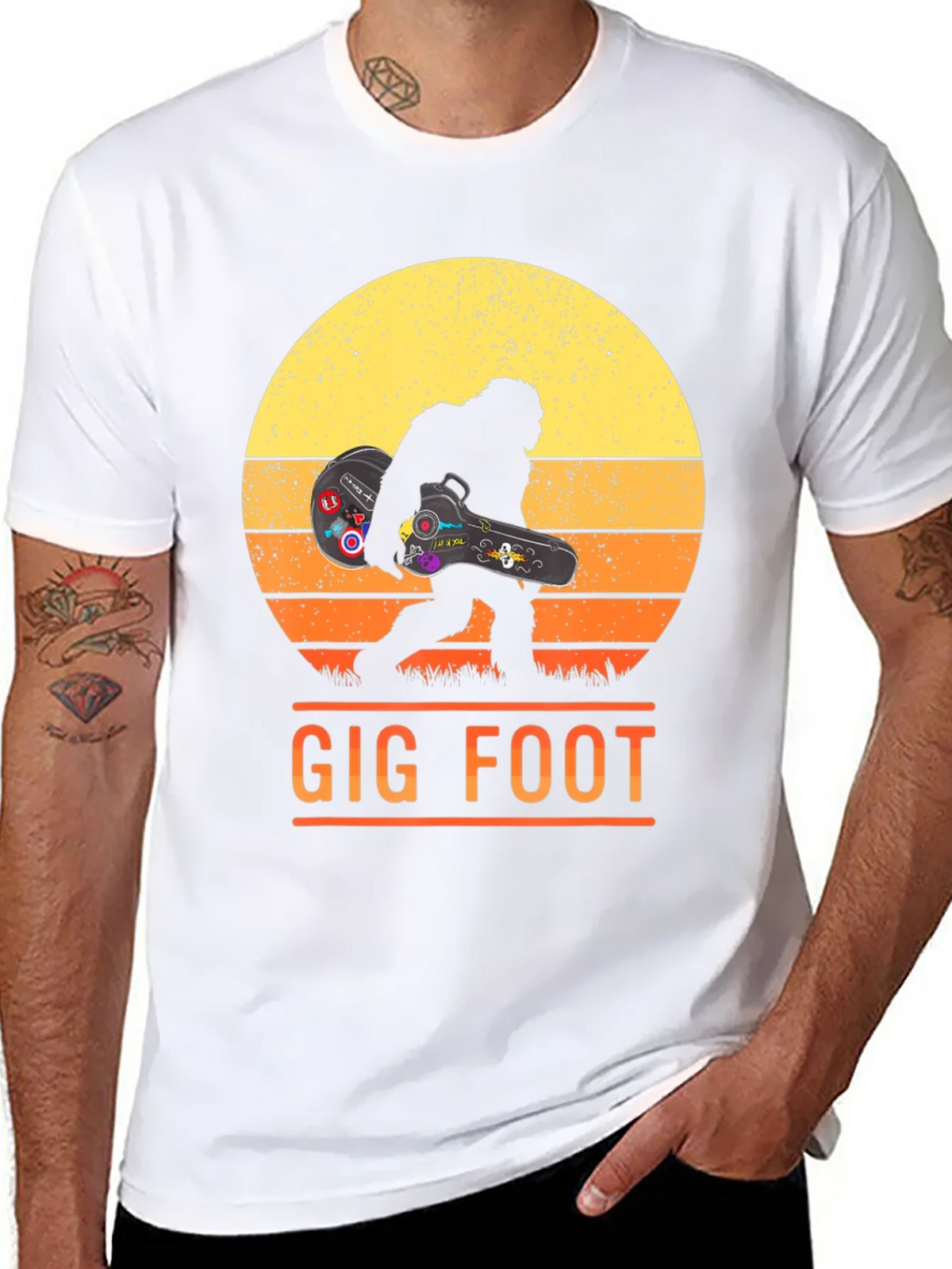 Gig Foot Bigfoot Musician T-Shirt product image 7