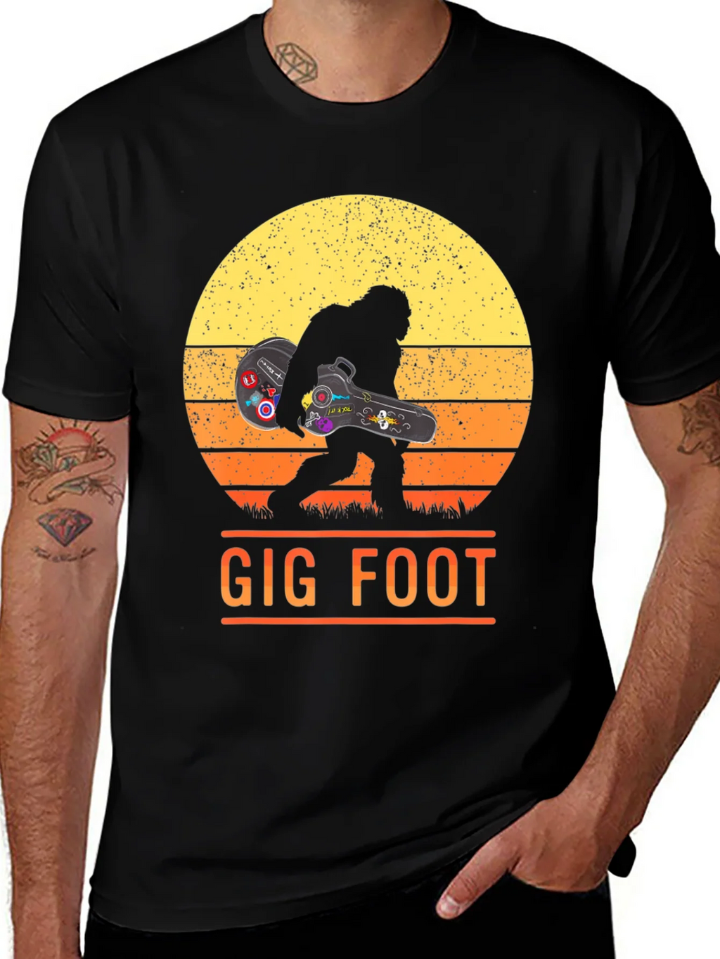 Gig Foot Bigfoot Musician T-Shirt product image 1