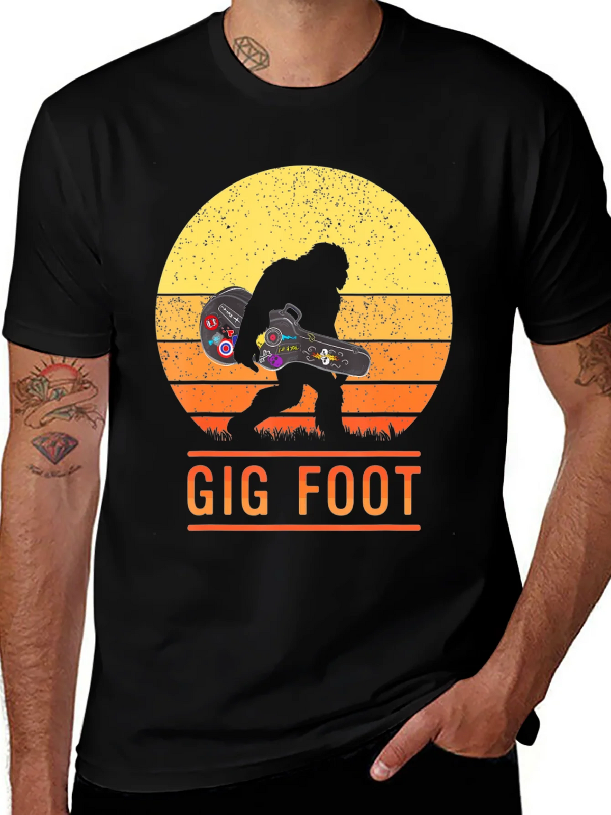 Gig Foot Bigfoot Musician T-Shirt product image 1