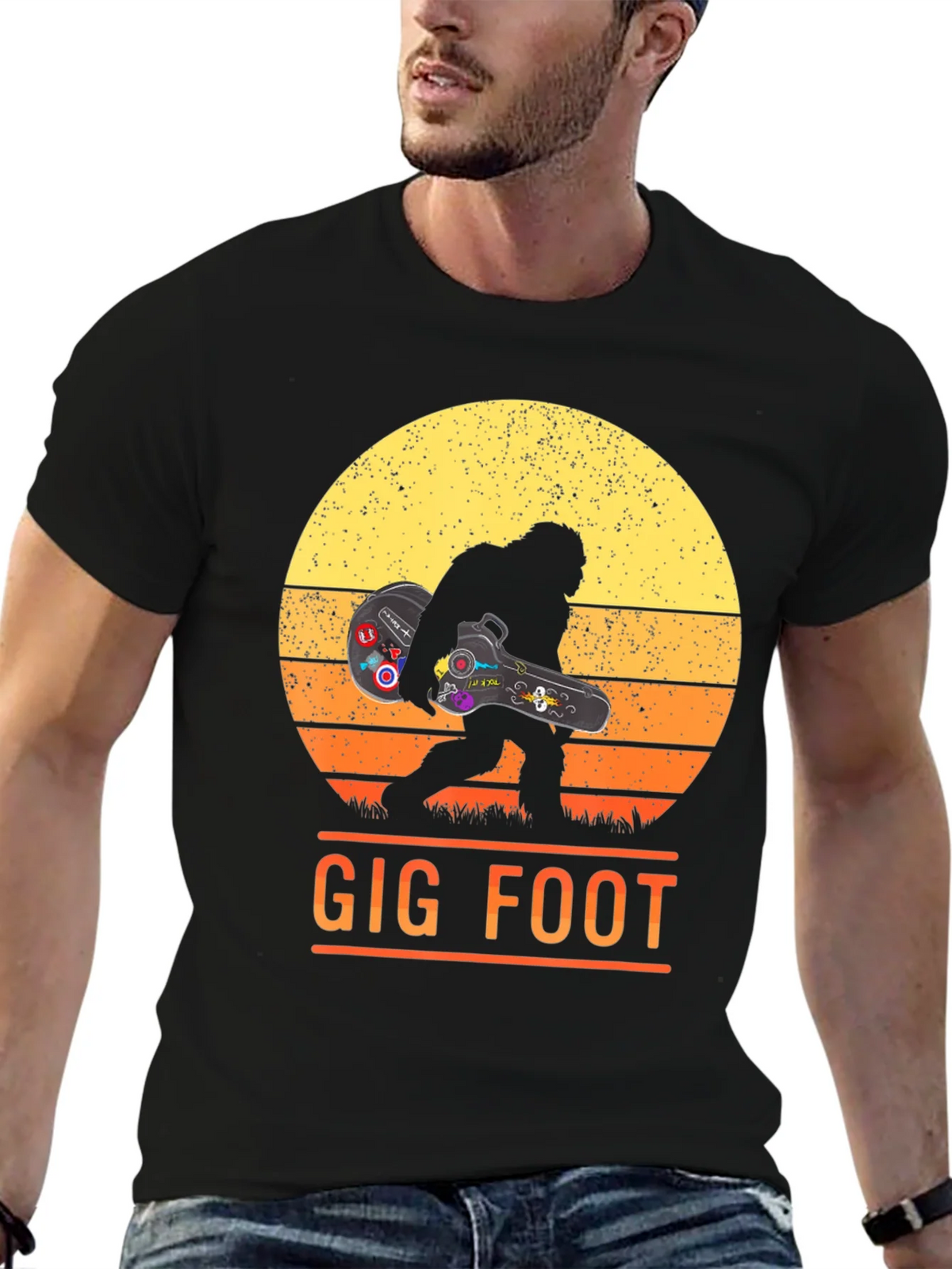 Gig Foot Bigfoot Musician T-Shirt product image 6