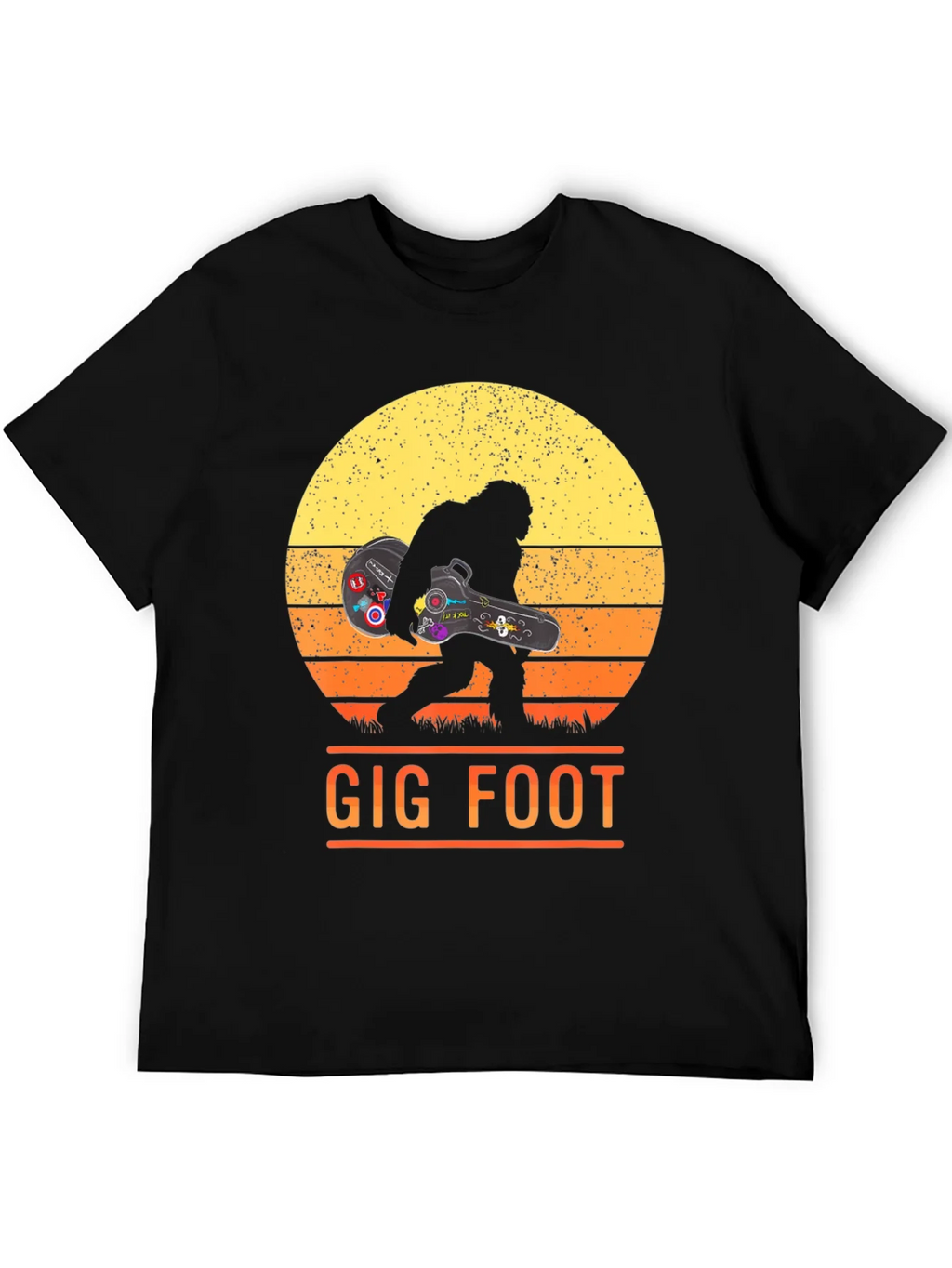 Gig Foot Bigfoot Musician T-Shirt product image 5