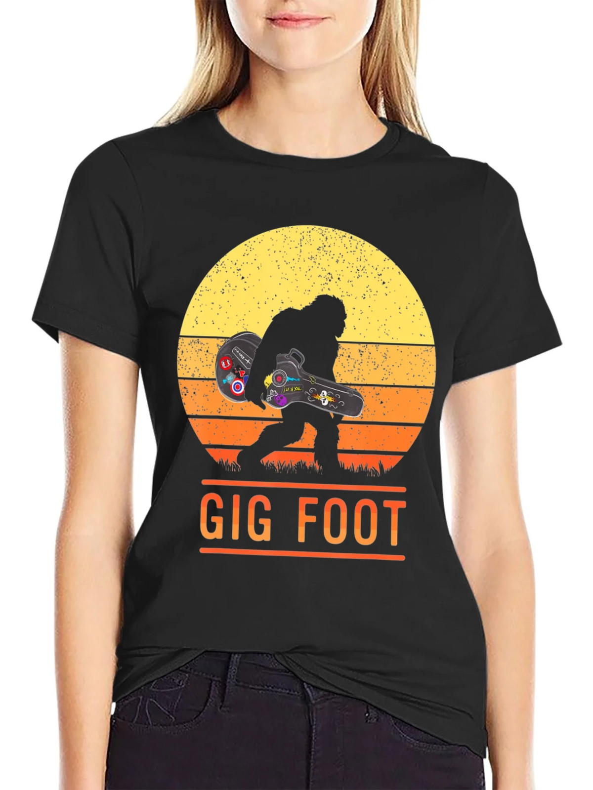 Gig Foot Bigfoot Musician T-Shirt product image 2