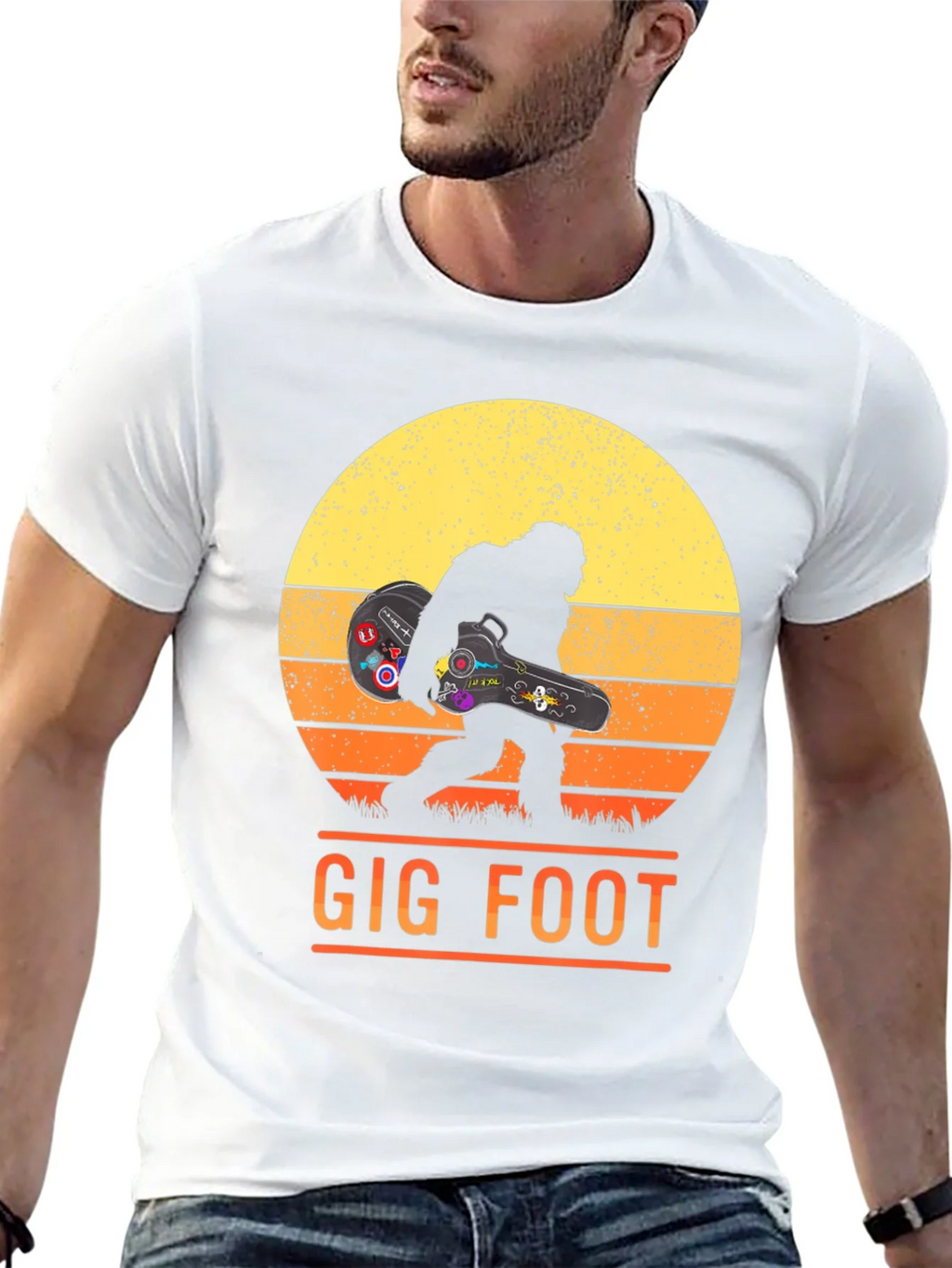 Gig Foot Bigfoot Musician T-Shirt product image 12