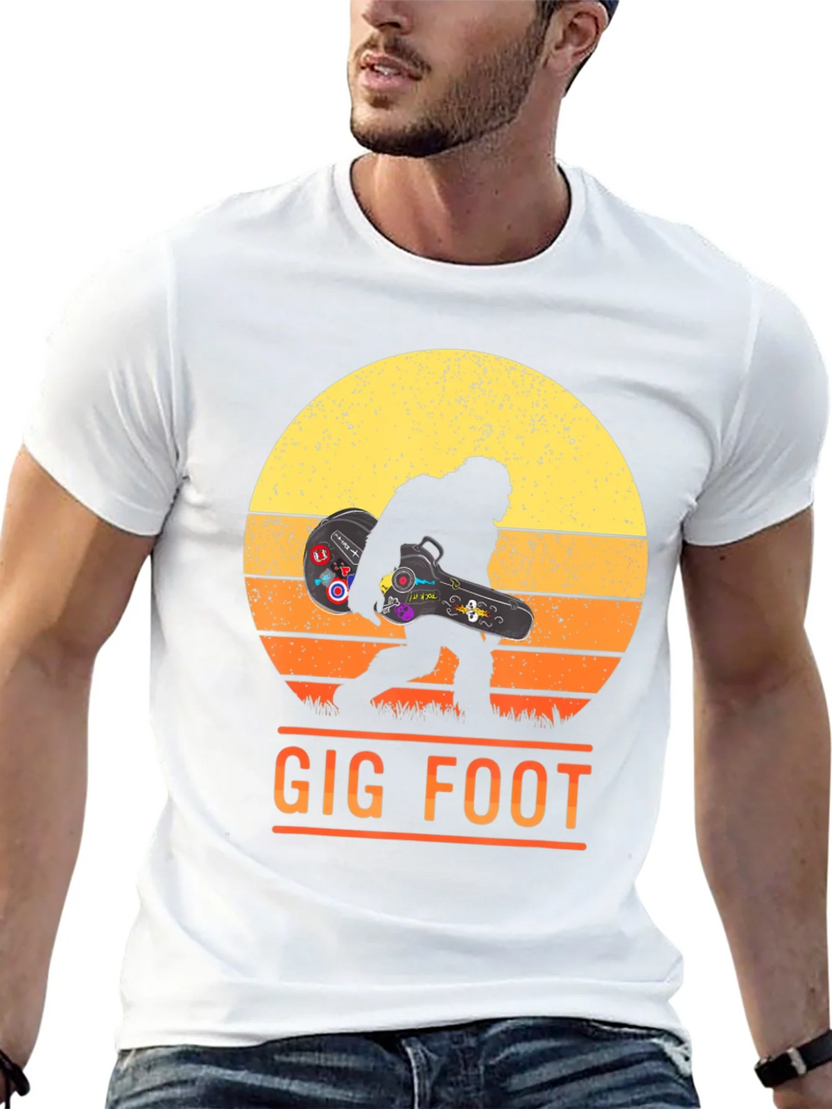 Gig Foot Bigfoot Musician T-Shirt product image 12